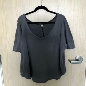 Gray We The Free Blouse